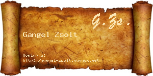 Gangel Zsolt névjegykártya