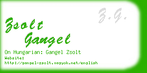 zsolt gangel business card